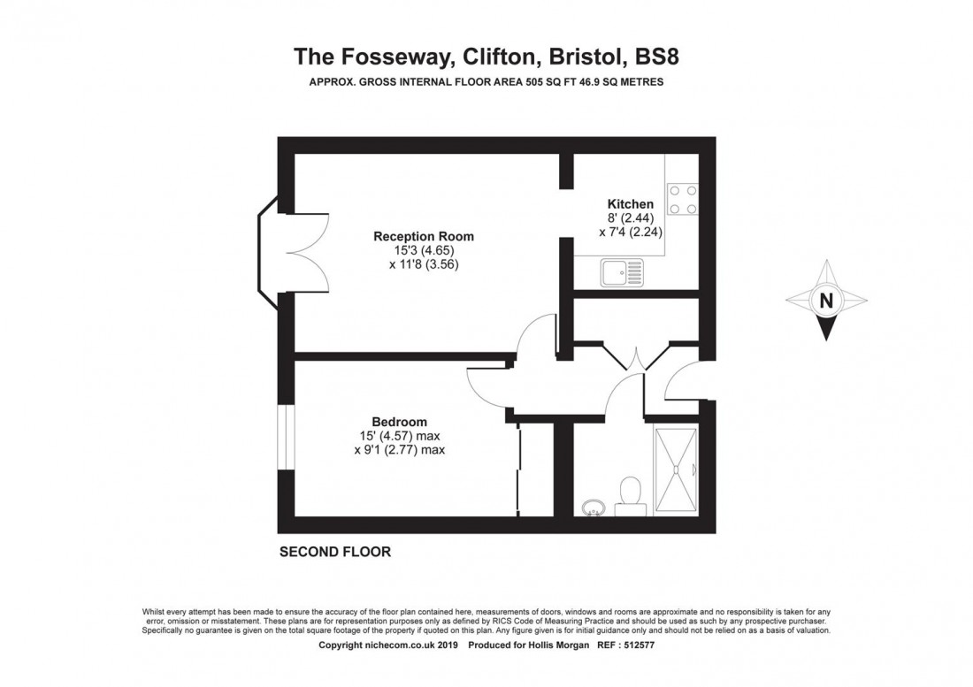 Floorplan for The Fosseway, Clifton