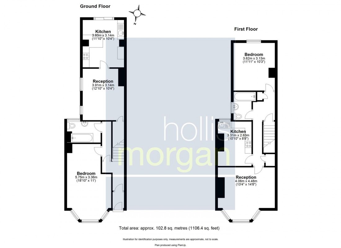 Floorplan for 2 X FLATS | BS5