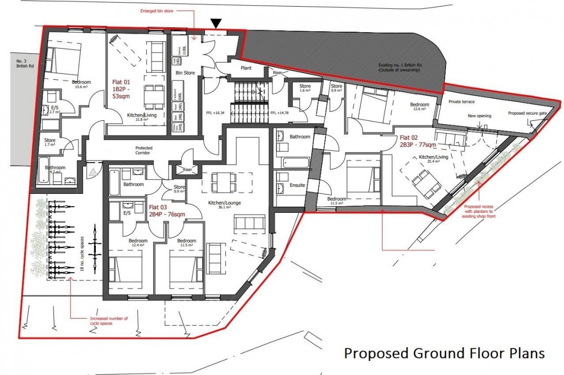 Floorplan for PLANNING | 9 FLATS | GDV £2.55M | BS3