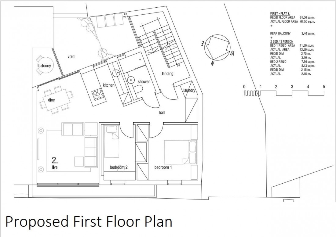 Floorplan for PLANNING GRANTED - 3 FLATS