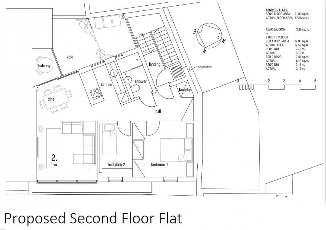 Floorplan for PLANNING GRANTED - 3 FLATS