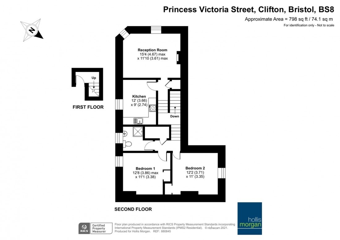 Floorplan for Princess Victoria Street, Clifton