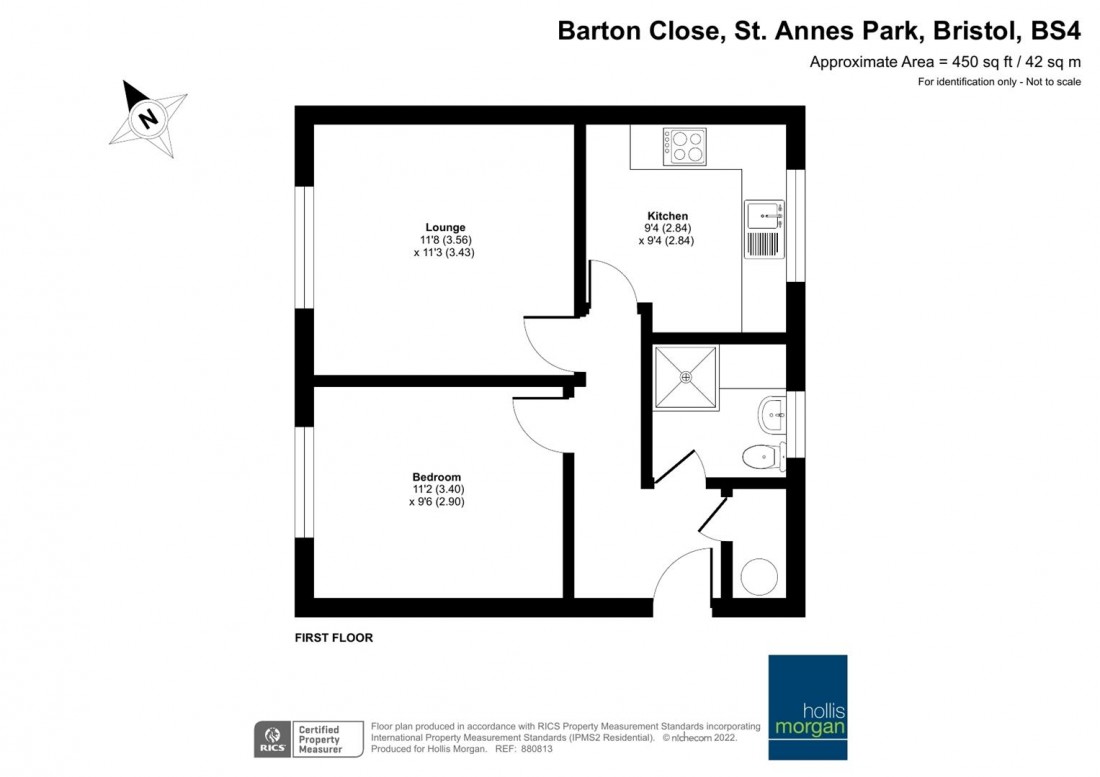 Floorplan for Barton Close, St. Annes Park