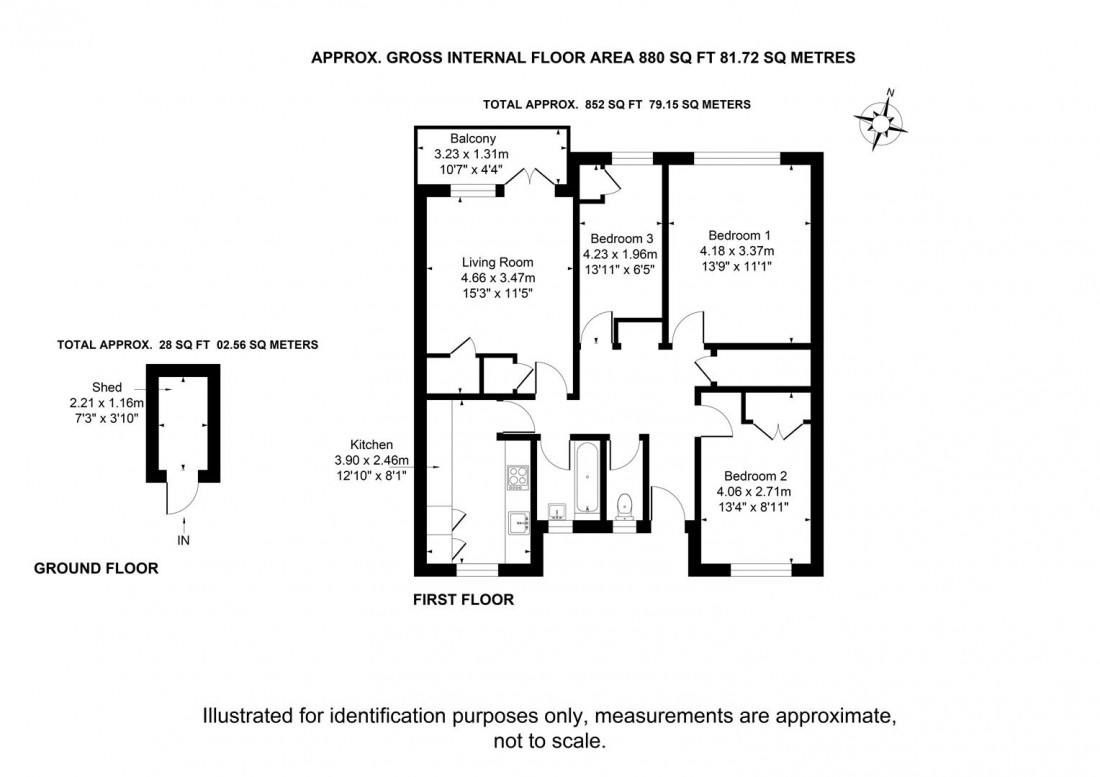 Floorplan for Westward Gardens, Long Ashton