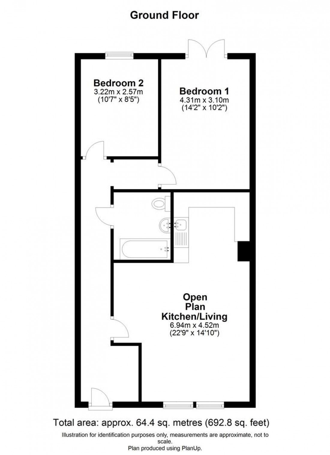 Floorplan for Glenfrome Road, St. Werburghs