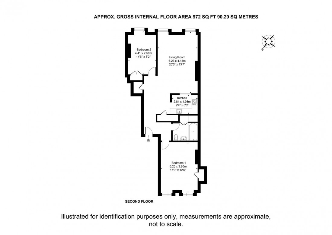 Floorplan for Royal York Crescent, Clifton