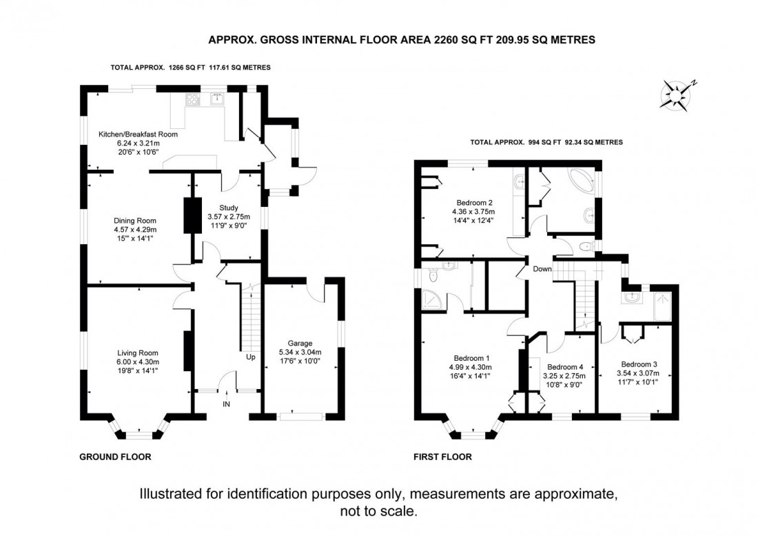 Floorplan for Druid Road, Stoke Bishop