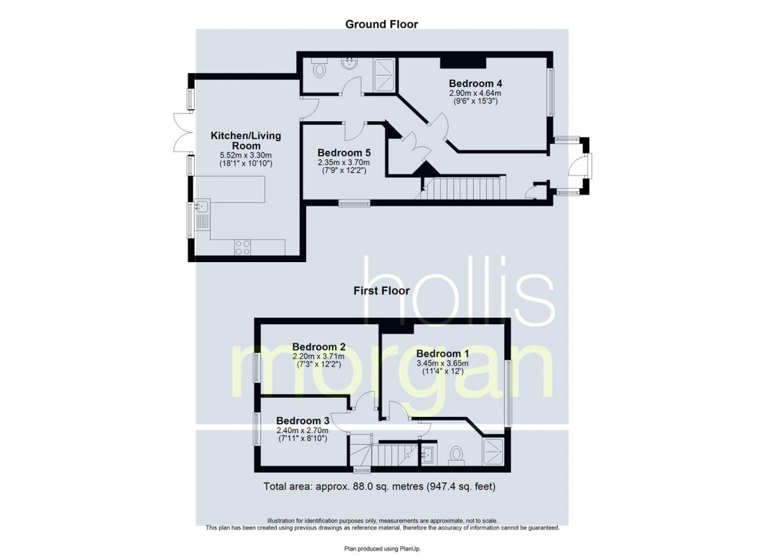 Floorplan for 5 BED HMO | £39K | BS10
