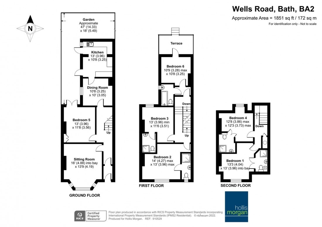 Floorplan for 6 BED  | 5 BATH | HMO | BATH