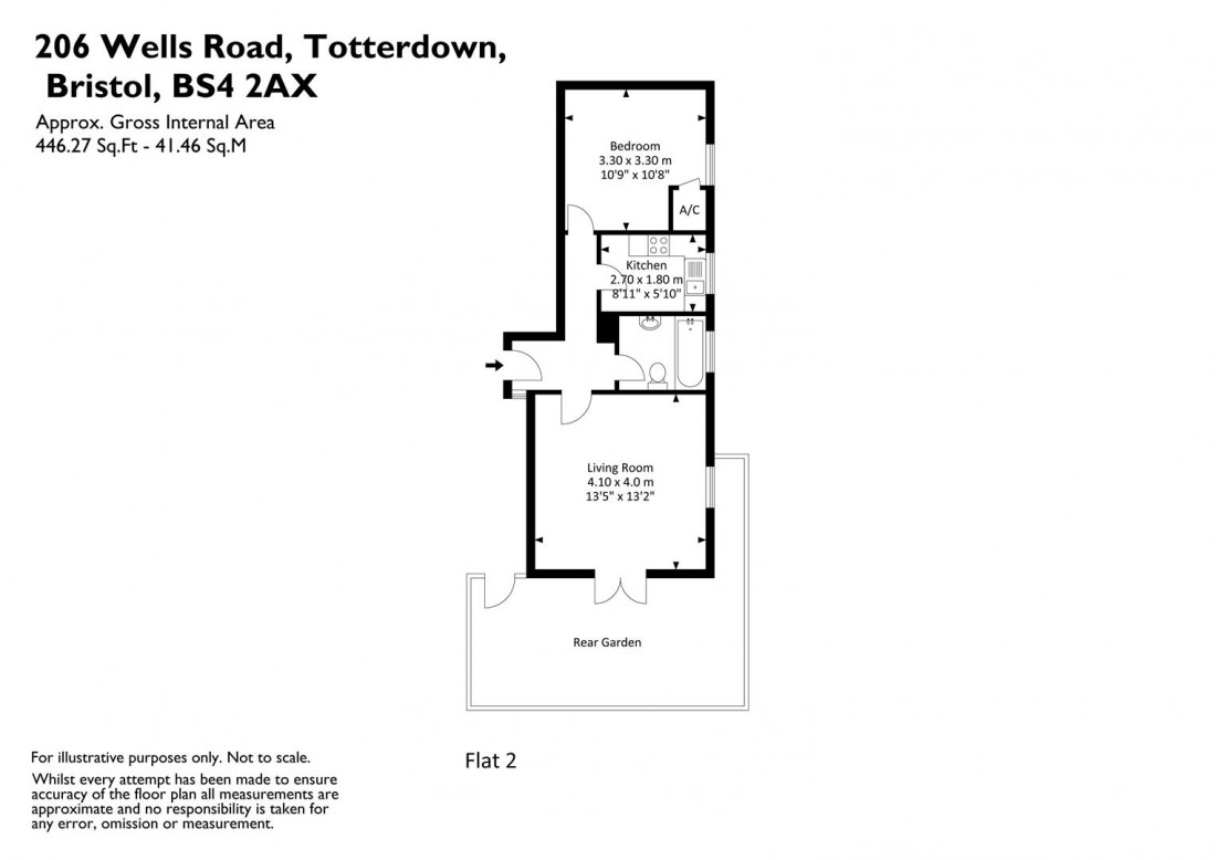 Floorplan for Wells Road, Totterdown
