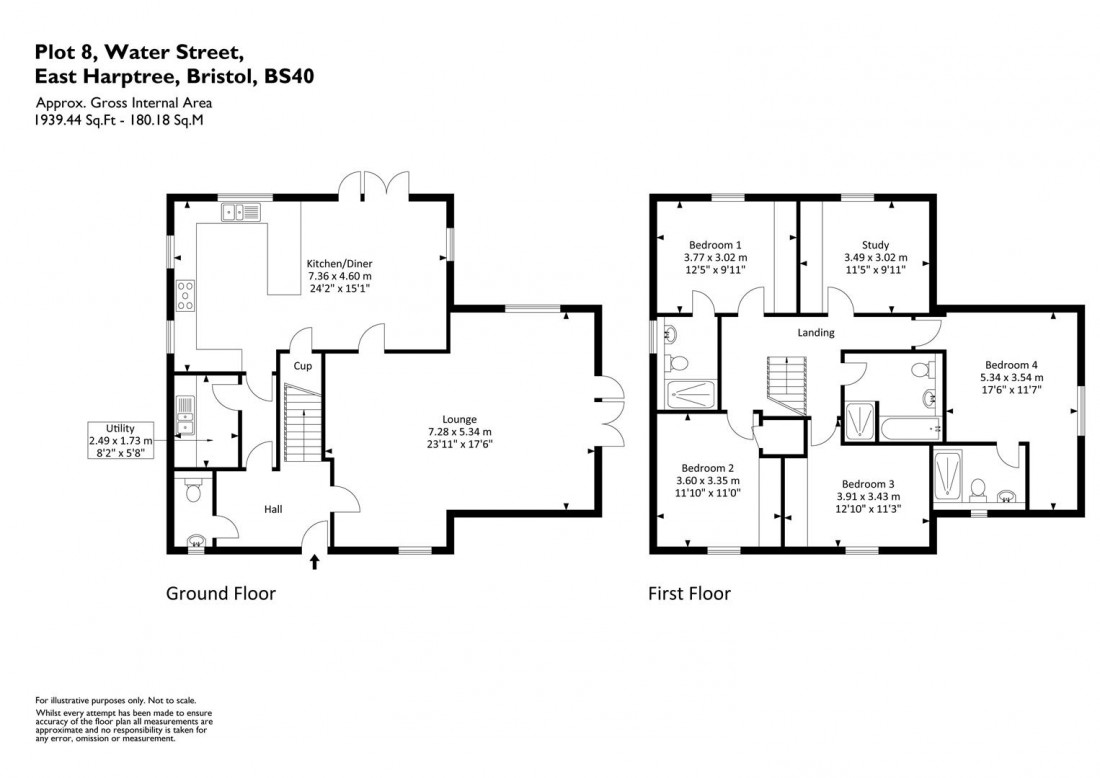 Floorplan for Water Street Close, Chew Valley