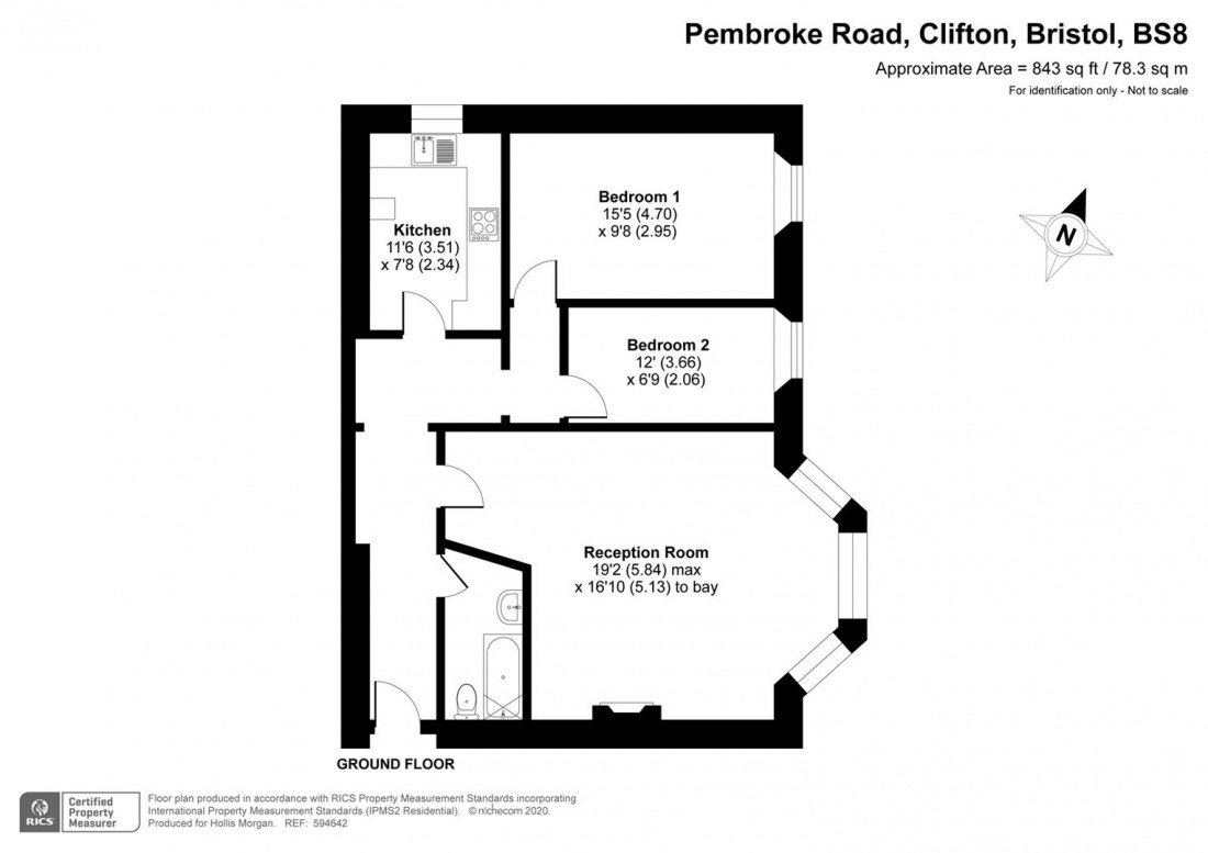 Floorplan for Pembroke Road, Clifton