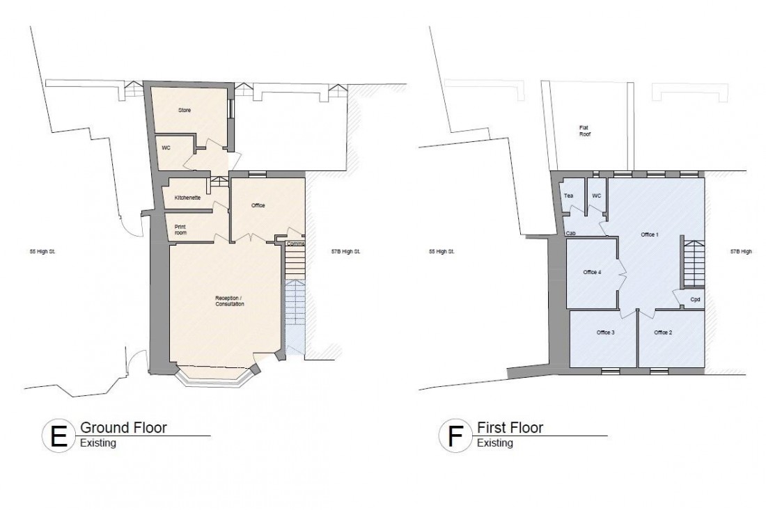 Floorplan for MIXED USE | PLANNING | 2 FLATS