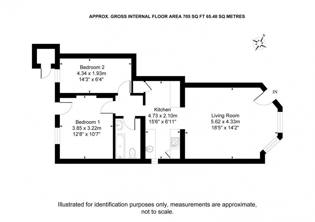 Floorplan for Beaconsfield Road, Clifton