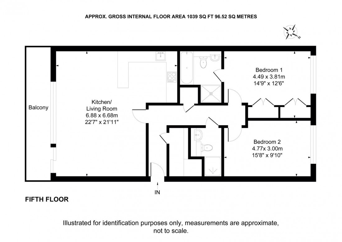 Floorplan for Merchants Road, Clifton