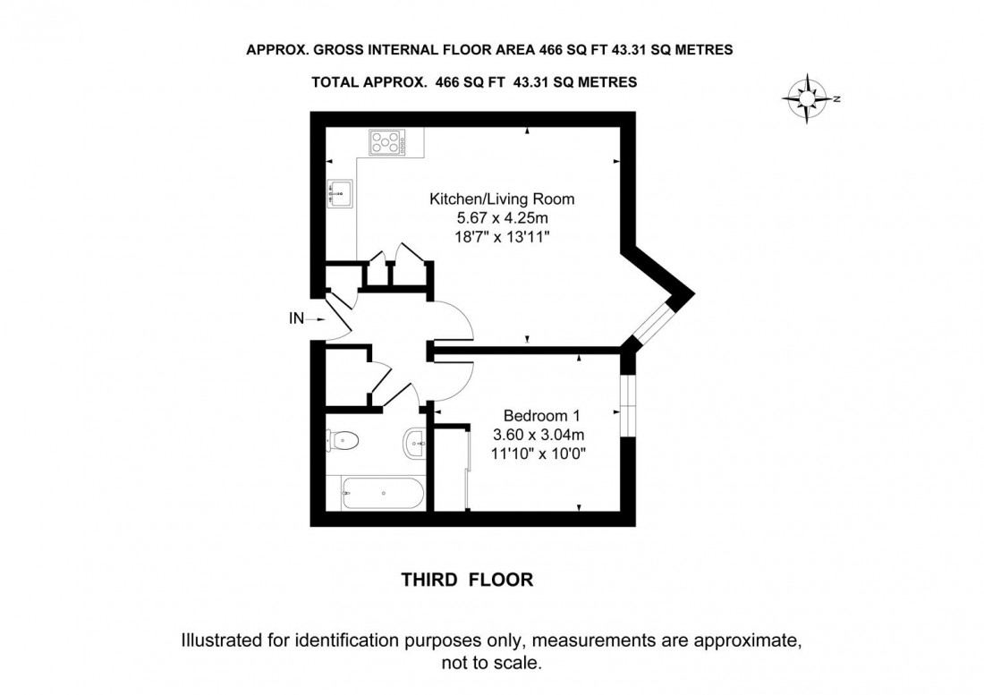 Floorplan for Sweetman Place, Bristol