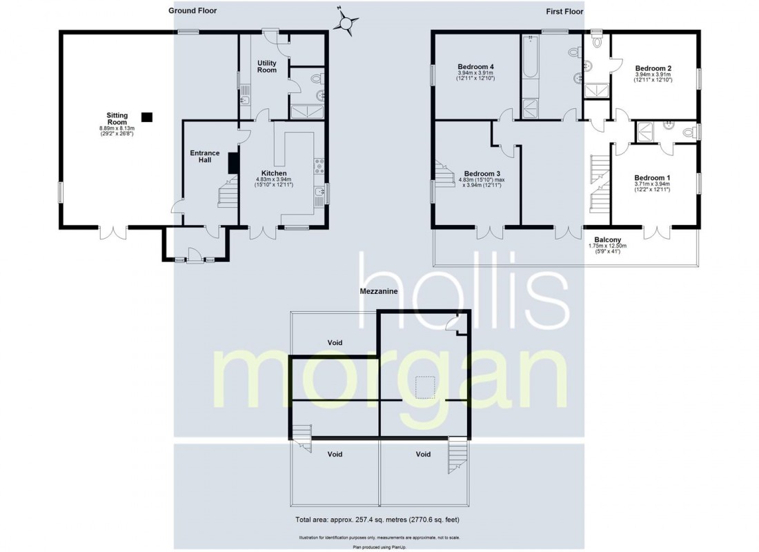 Floorplan for Southlands Way, Congresbury