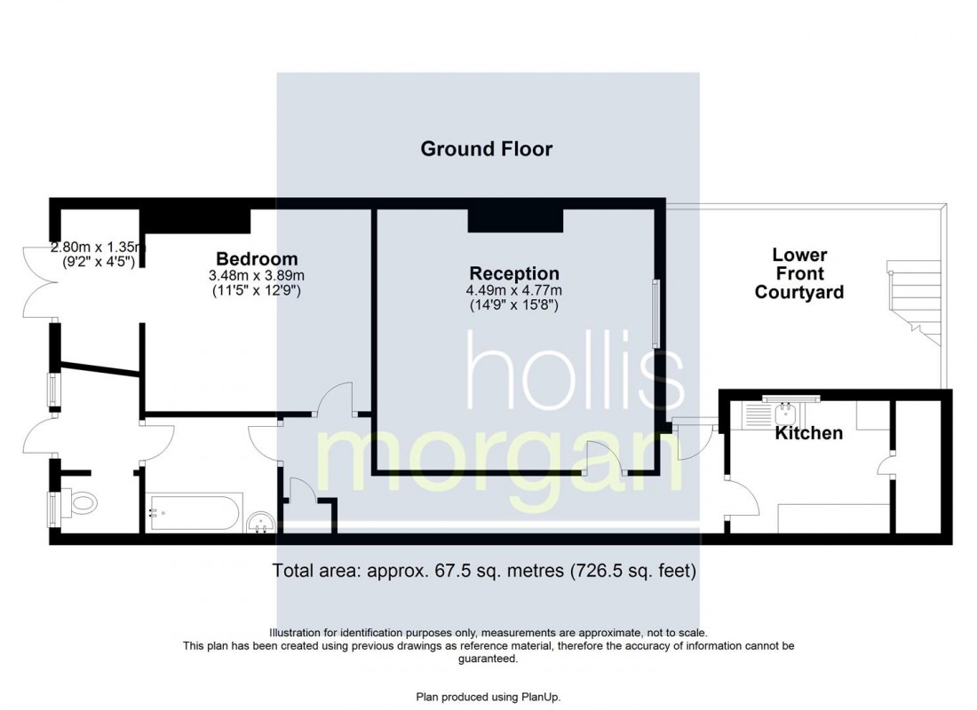 Floorplan for GARDEN FLAT | UPDATING | BS8
