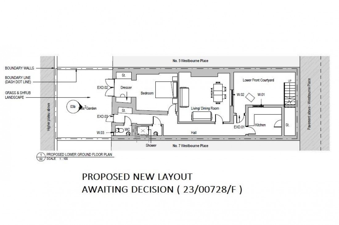 Floorplan for GARDEN FLAT | UPDATING | BS8