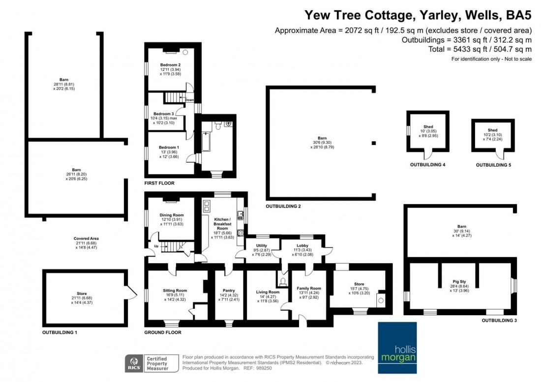 Floorplan for FARMHOUSE + OUTBUILDINGS | BA5