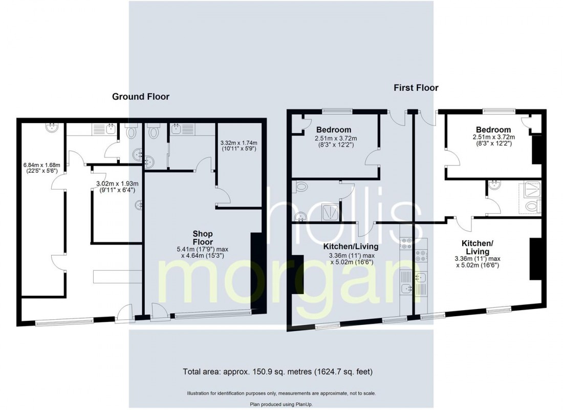 Floorplan for 2 X SHOPS | 2 X FLATS | WSM