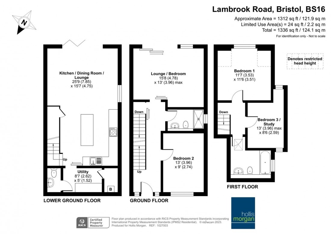 Floorplan for Lambrook Road, Fishponds