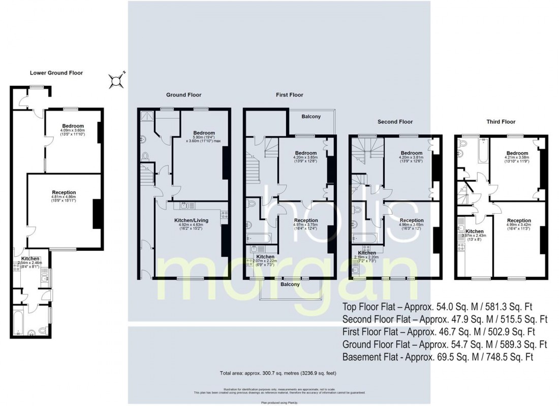 Floorplan for FREEHOLD BLOCK | 5 X FLATS | CLIFTON