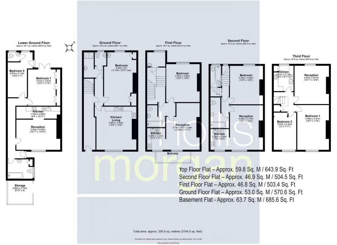 Floorplan for FREEHOLD BLOCK | 5 X FLATS | CLIFTON