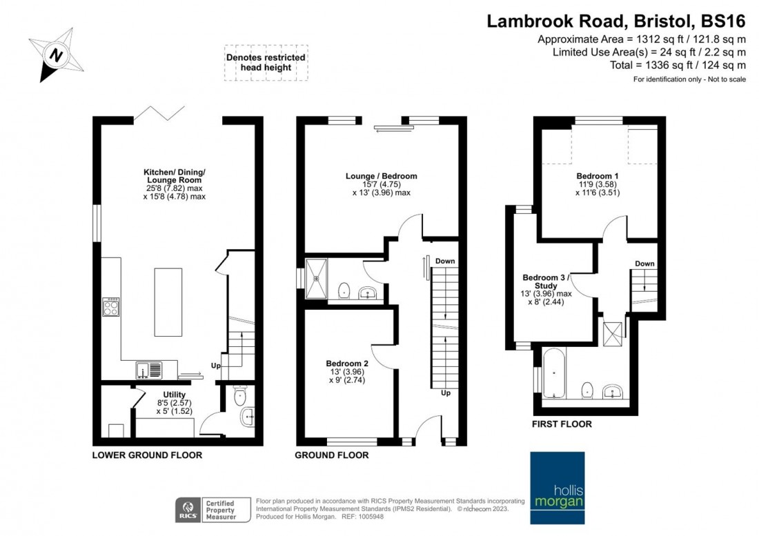 Floorplan for Lambrook Road, Fishponds