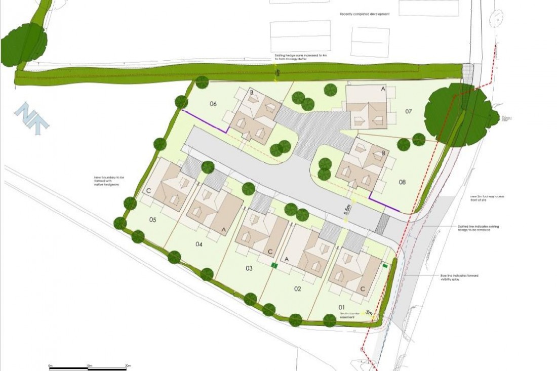 Floorplan for SITE | PLANNING | 8 X HOUSES | LANGFORD