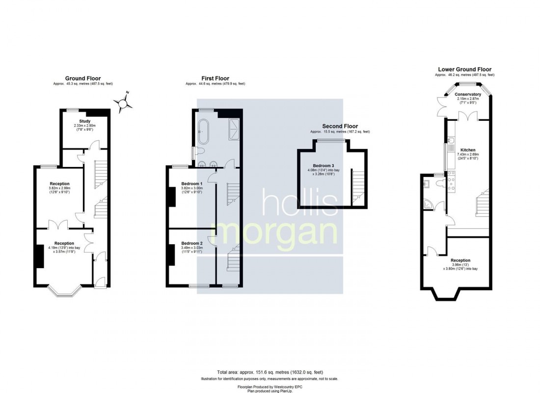 Floorplan for Foxcote Road, Bristol