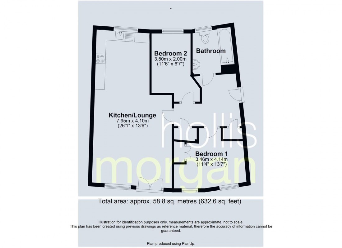 Floorplan for 2 BED FLAT | PARKING | BS7