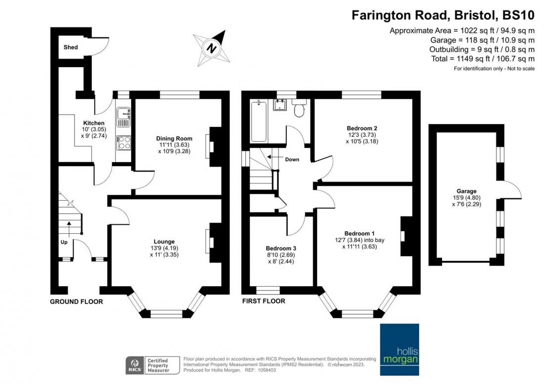Floorplan for Farington Road, Westbury On Trym