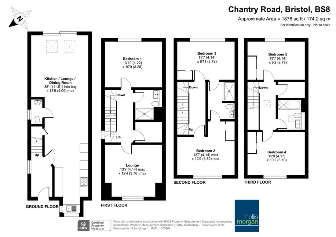 Floorplan for Chantry Road, Clifton