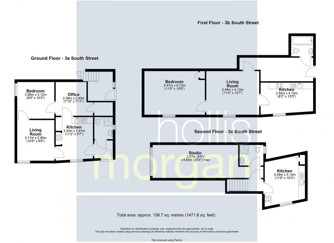 Floorplan for 3 X FLATS | £20K PA
