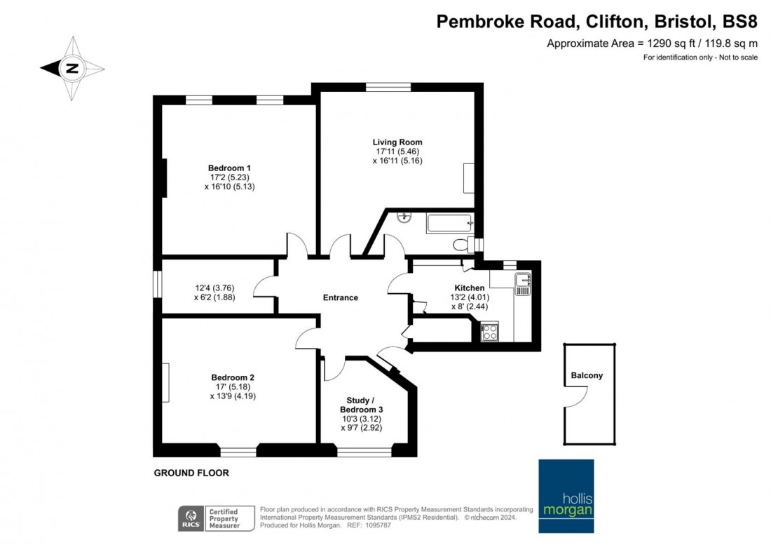 Floorplan for Pembroke Road, Clifton