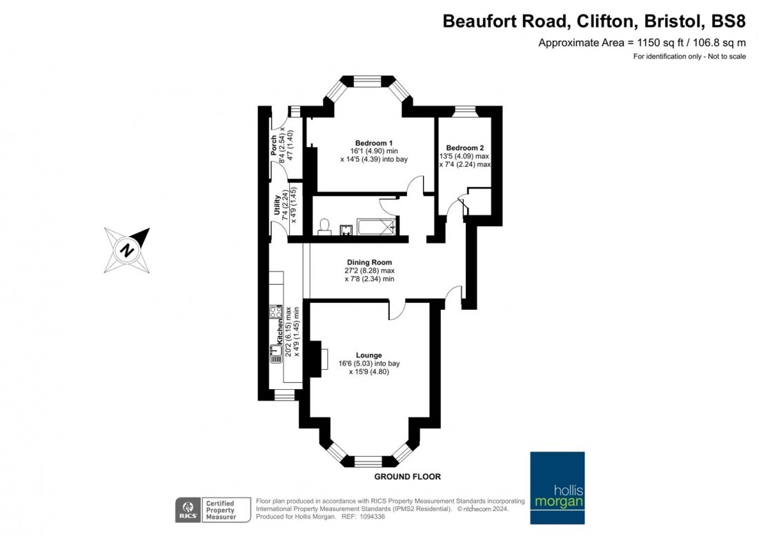 Floorplan for Beaufort Road, Clifton