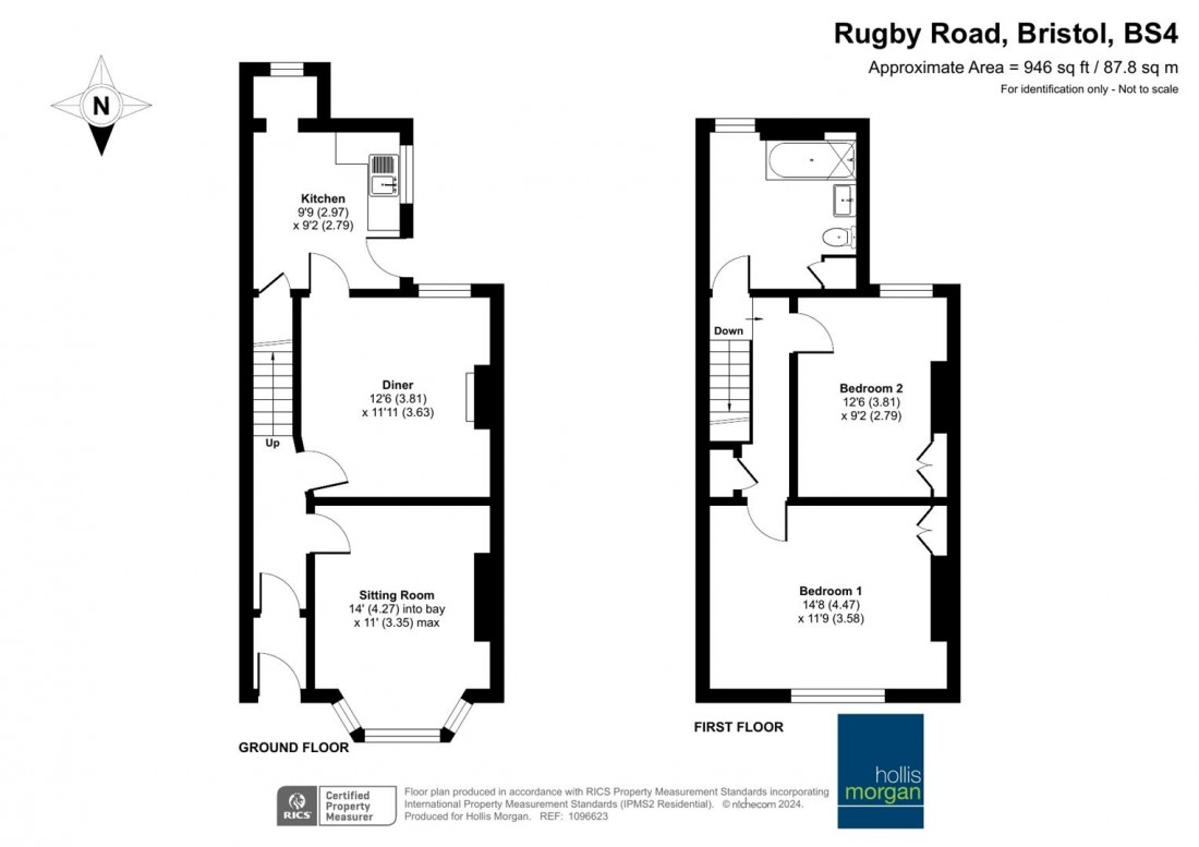Floorplan for Rugby Road, Brislington