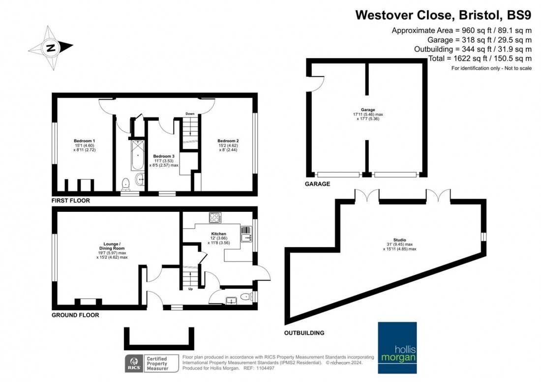 Floorplan for Westover Close, Westbury-On-Trym