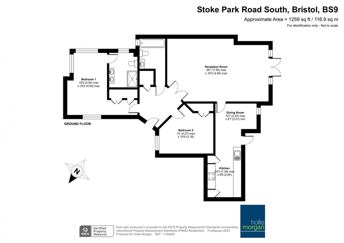 Floorplan for Stoke Park Road South, Sneyd Park