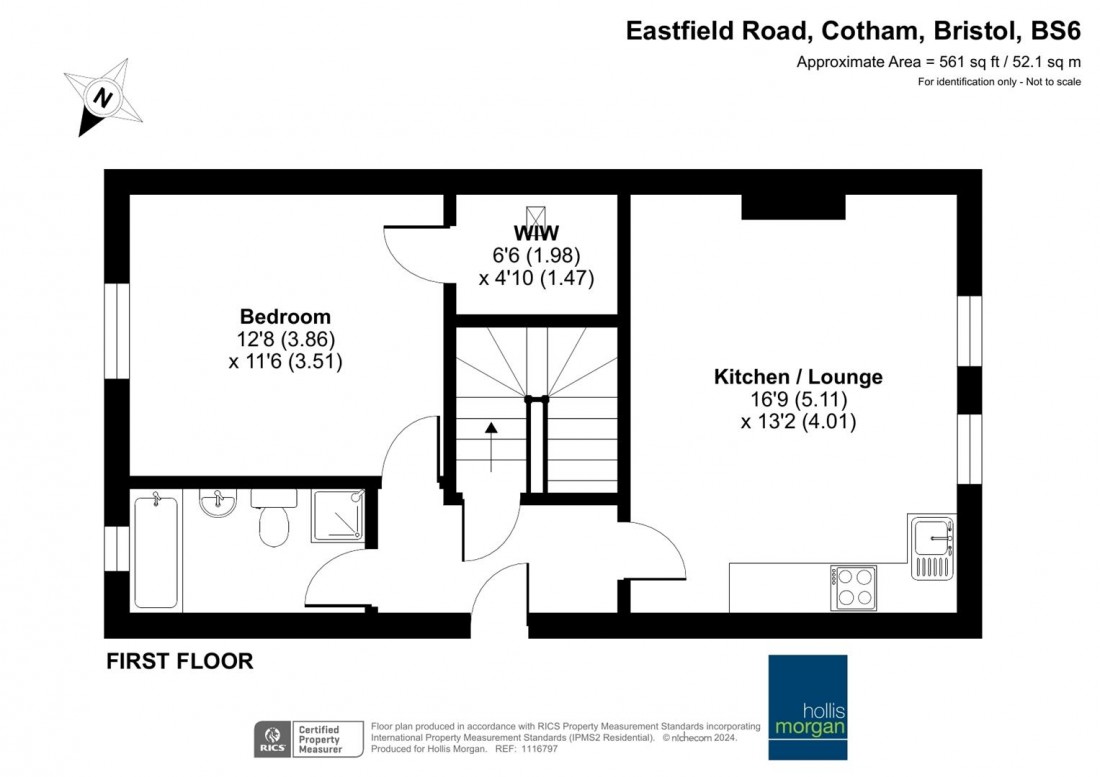 Floorplan for Eastfield Road, Cotham