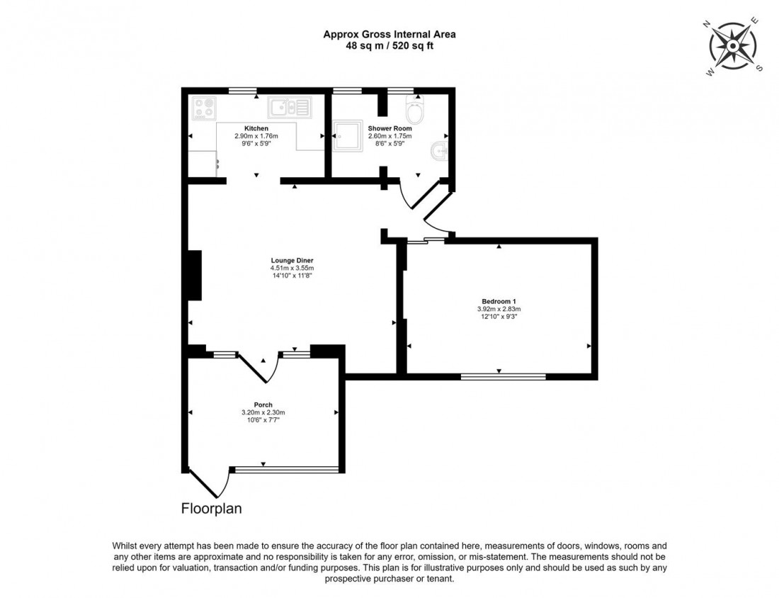 Floorplan for GARDEN FLAT | UPDATING | EX20