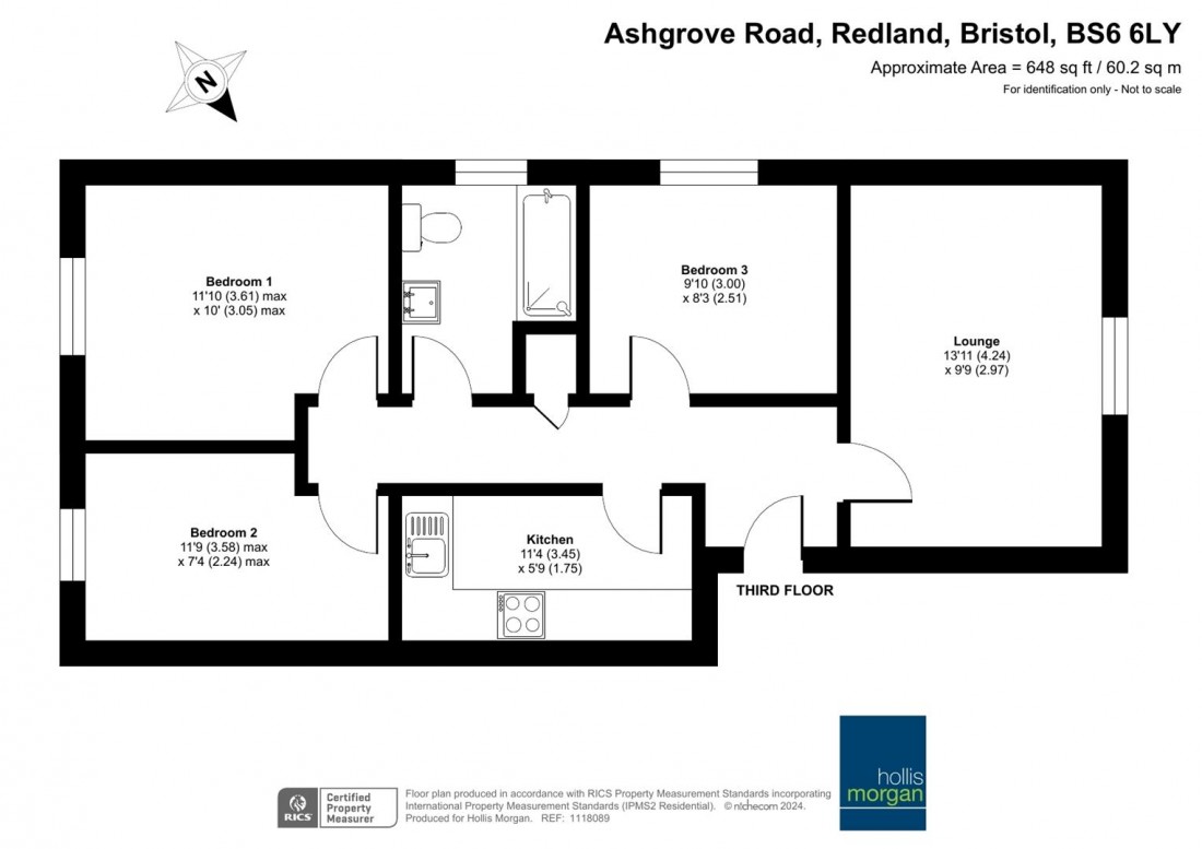Floorplan for Ashgrove Road, Redland