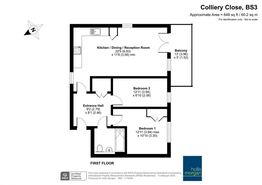Floorplan for Colliery Close, Ashton