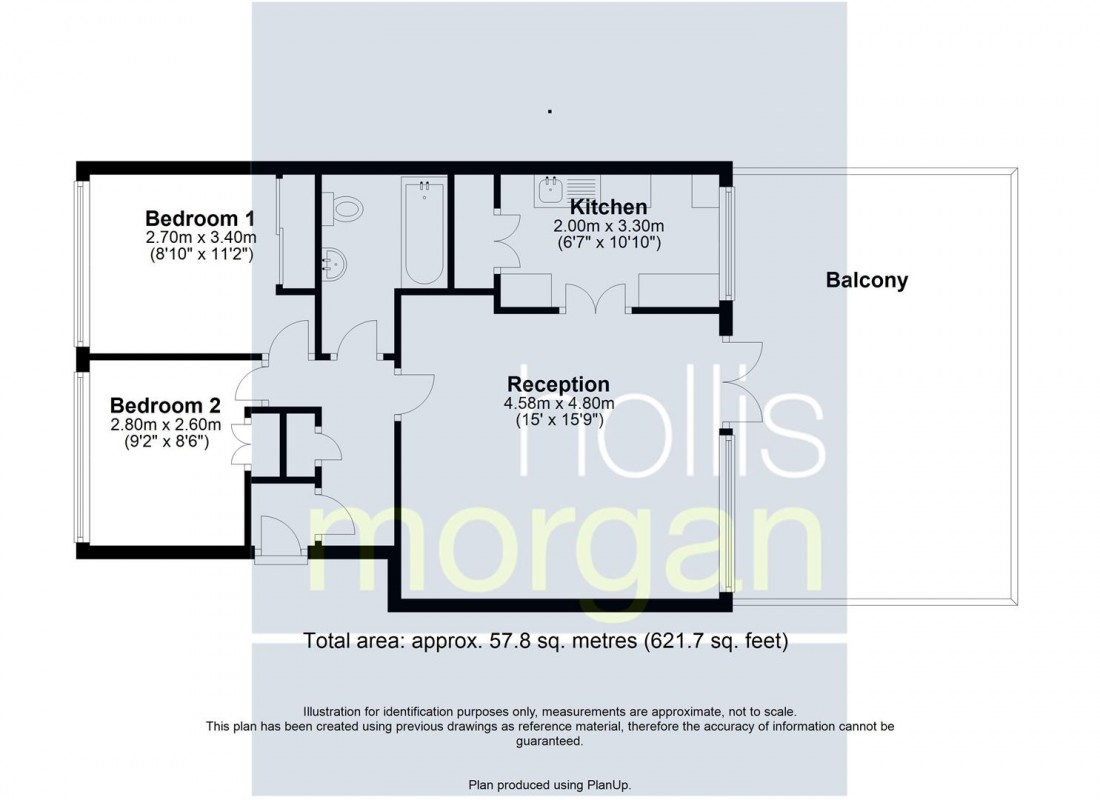 Floorplan for BALCONY FLAT | UPDATING | CLEVEDON