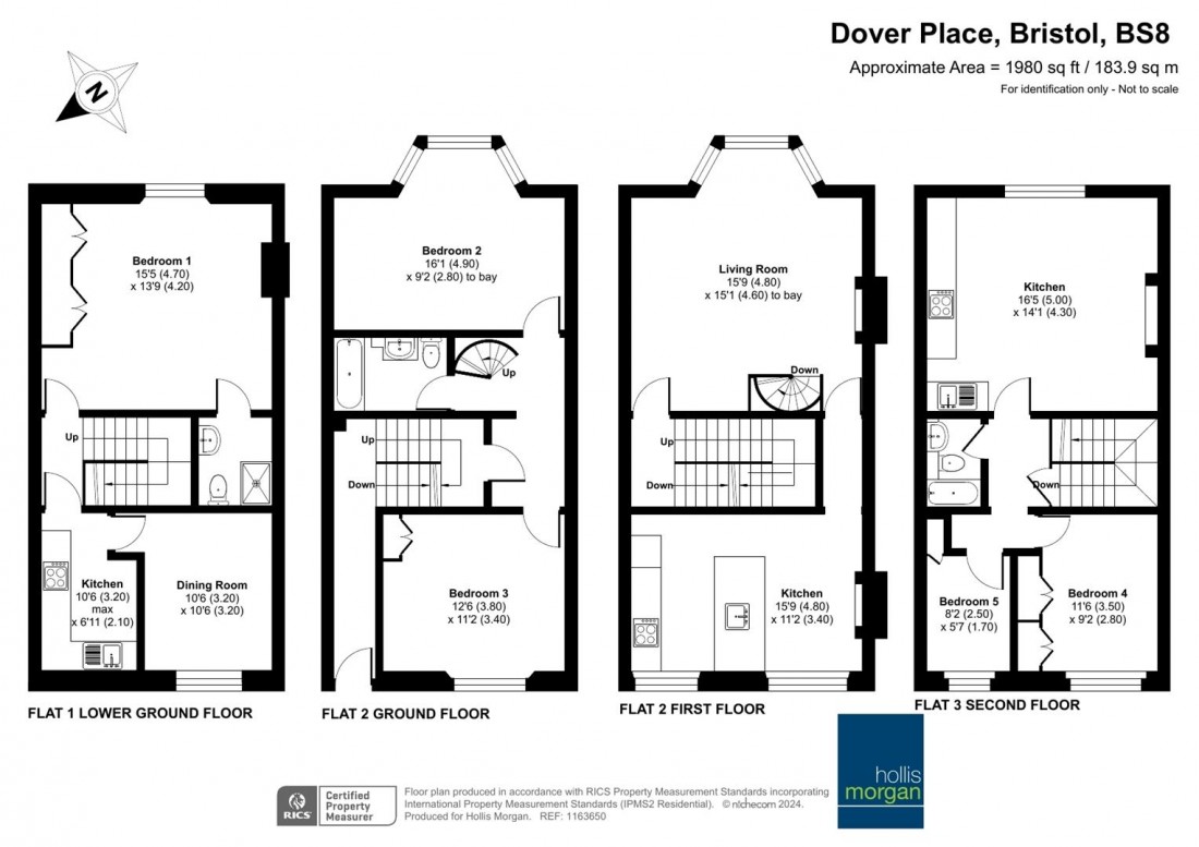 Floorplan for Dover Place, Clifton