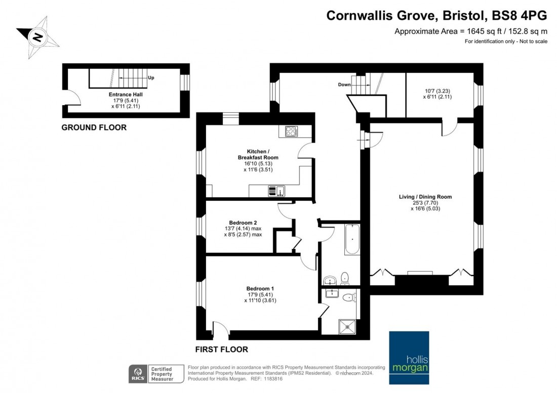 Floorplan for Cornwallis Grove, Clifton