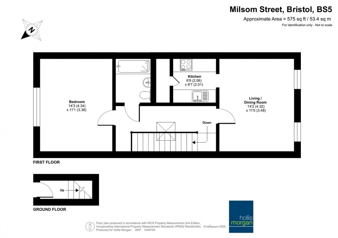 Floorplan for Milsom Street, Bristol