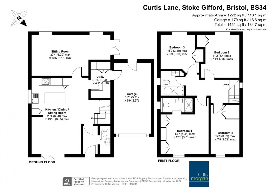 Floorplan for Curtis Lane, Stoke Gifford
