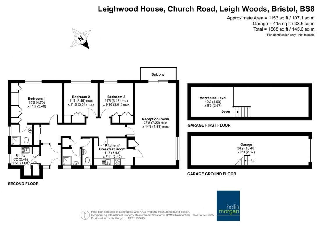 Floorplan for Church Road, Leigh Woods